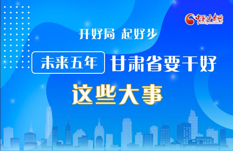 圖解丨開好局 起好步 未來五年甘肅省要干好這些大事！