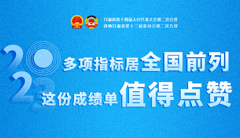 【聚焦2024甘肅兩會】3D海報|多項指標(biāo)居全國前列！甘肅這份成績單值得點贊